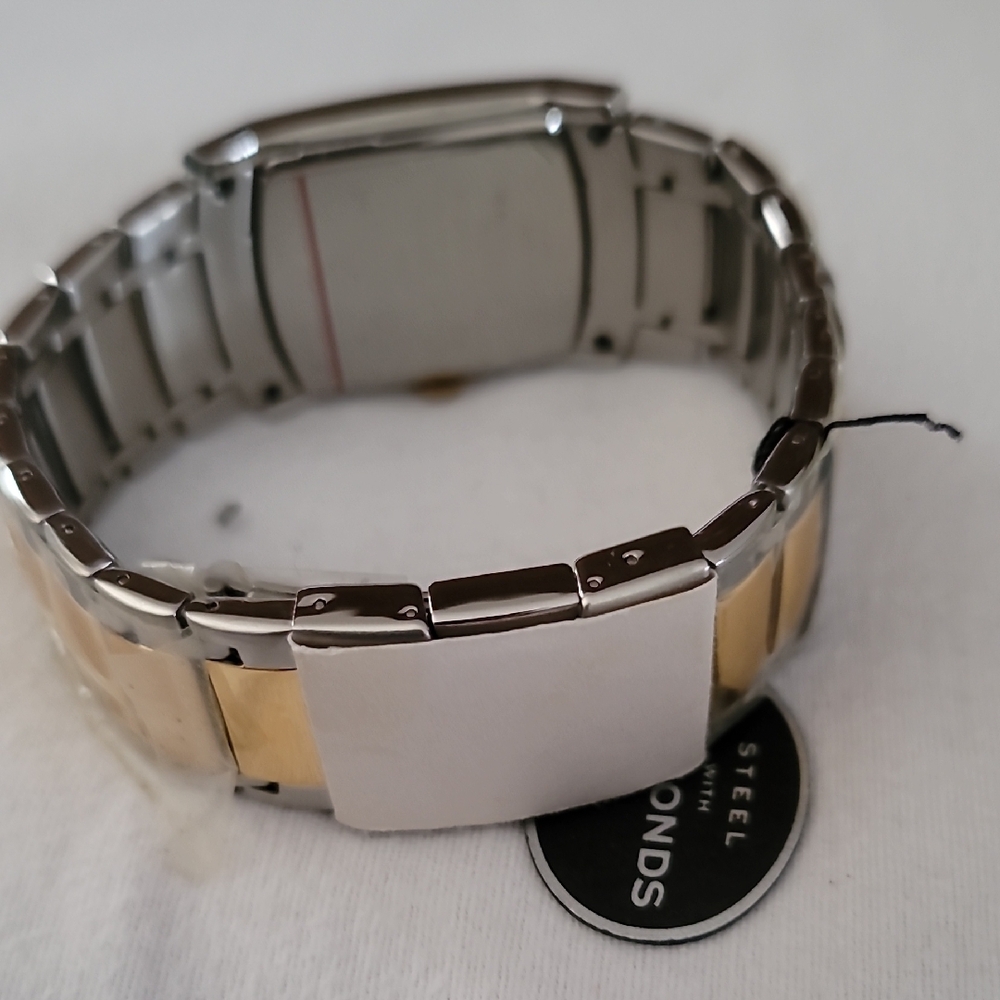 Fossil Gold and Silver Rectangular Watch - Picture 3 of 4